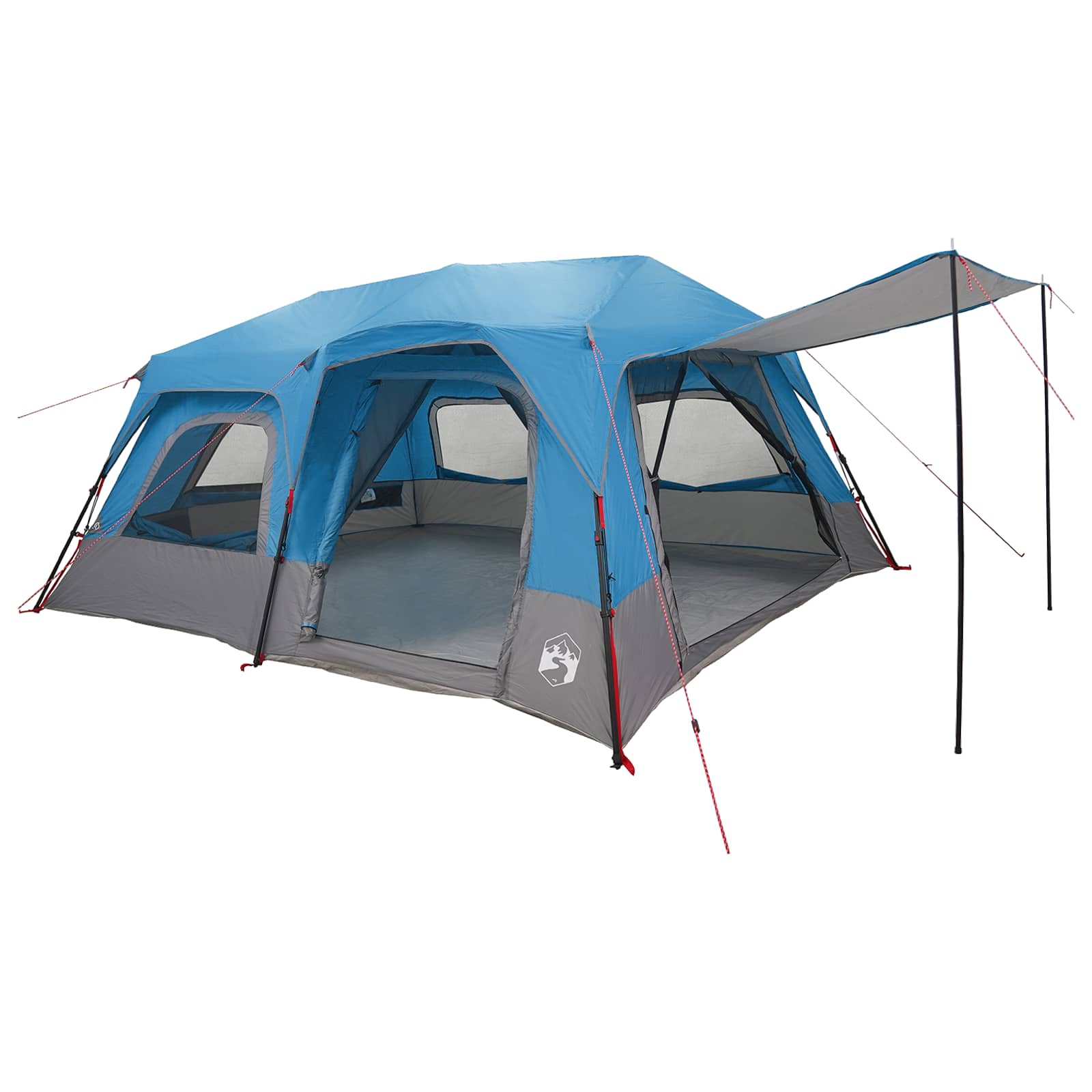 vidaXL Instant Tent 10-Person Blue 185T Polyester with PU Coating 2