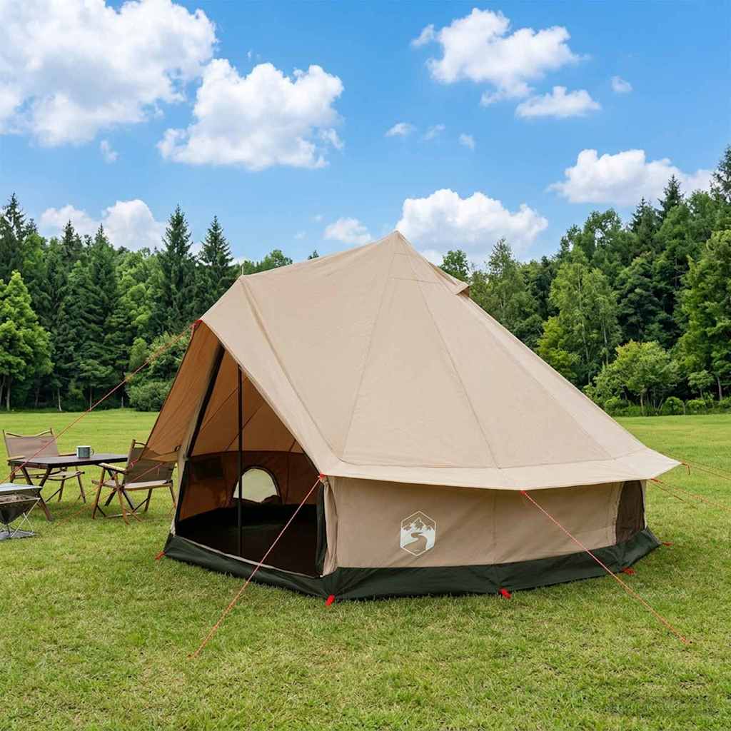 vidaXL Family Tent Cream 8-Person Polycotton 1