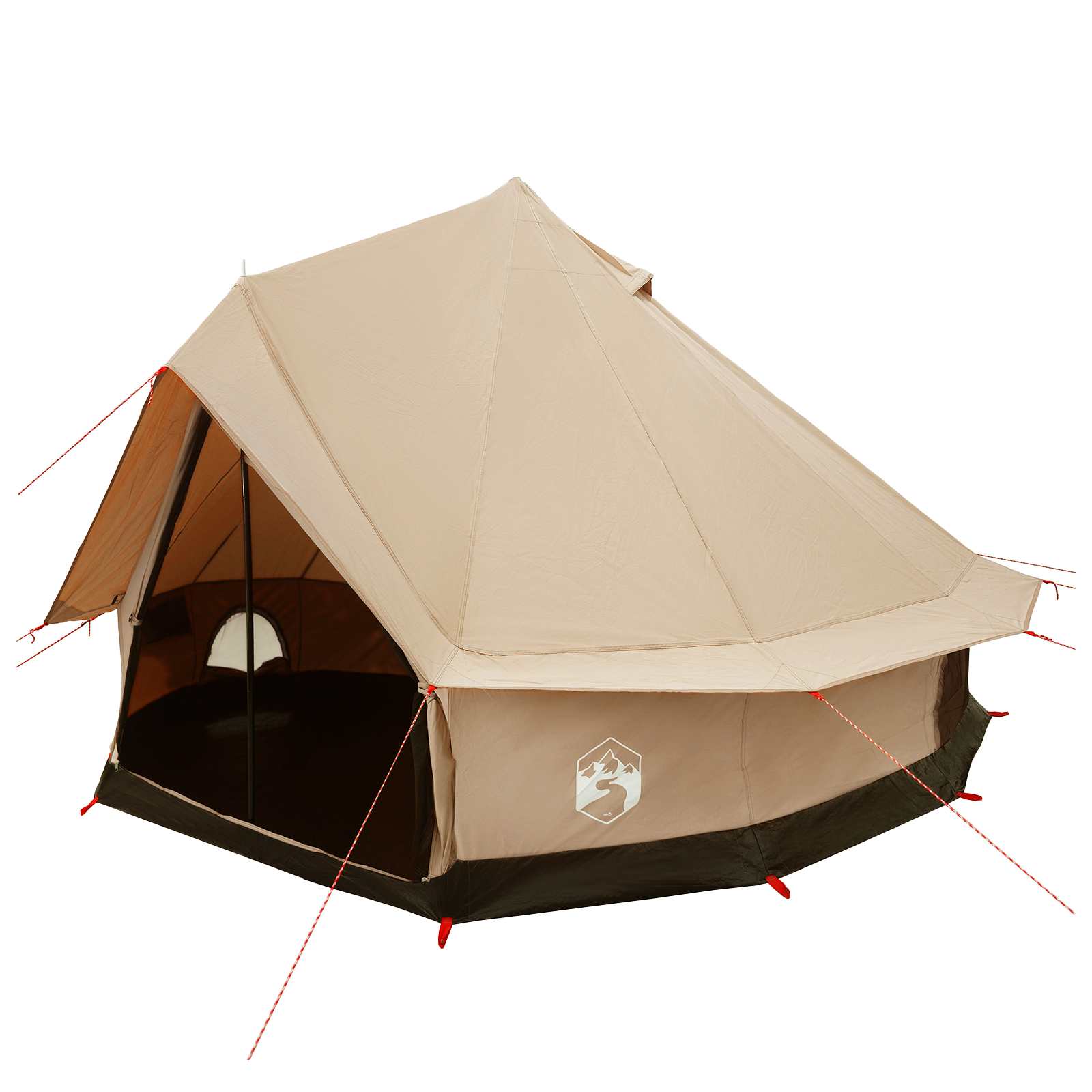 vidaXL Family Tent Cream 8-Person Polycotton 2