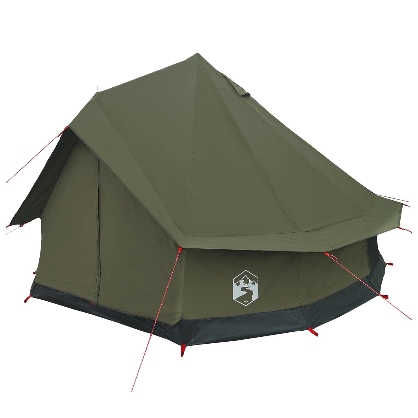 vidaXL Family Tent Army Green 8-Person Polycotton 3