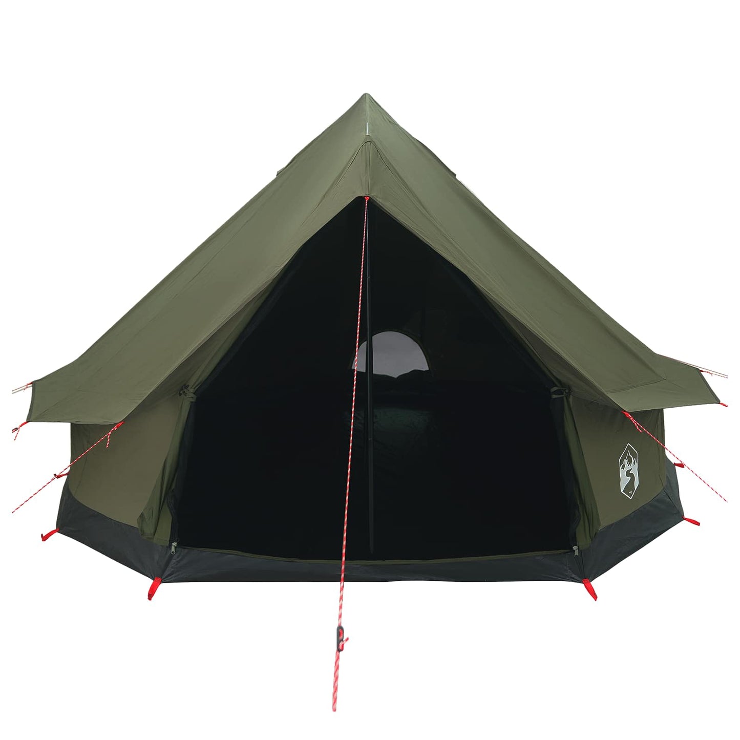 vidaXL Family Tent Army Green 8-Person Polycotton 4