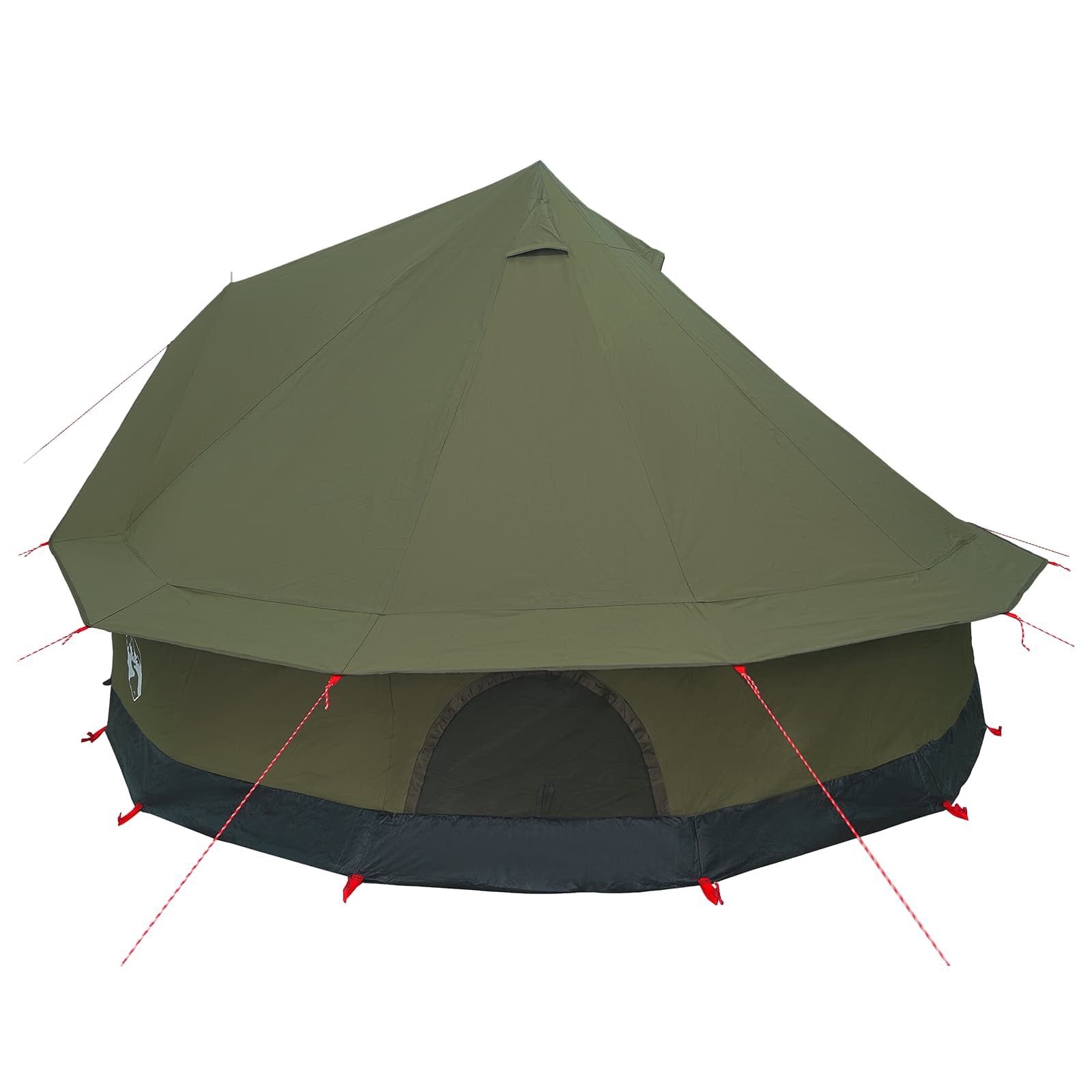 vidaXL Family Tent Army Green 8-Person Polycotton 5