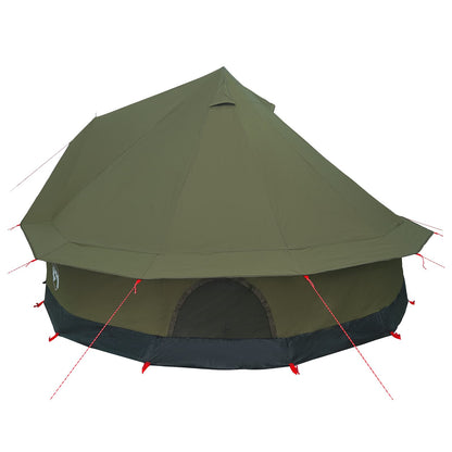 vidaXL Family Tent Army Green 8-Person Polycotton 5