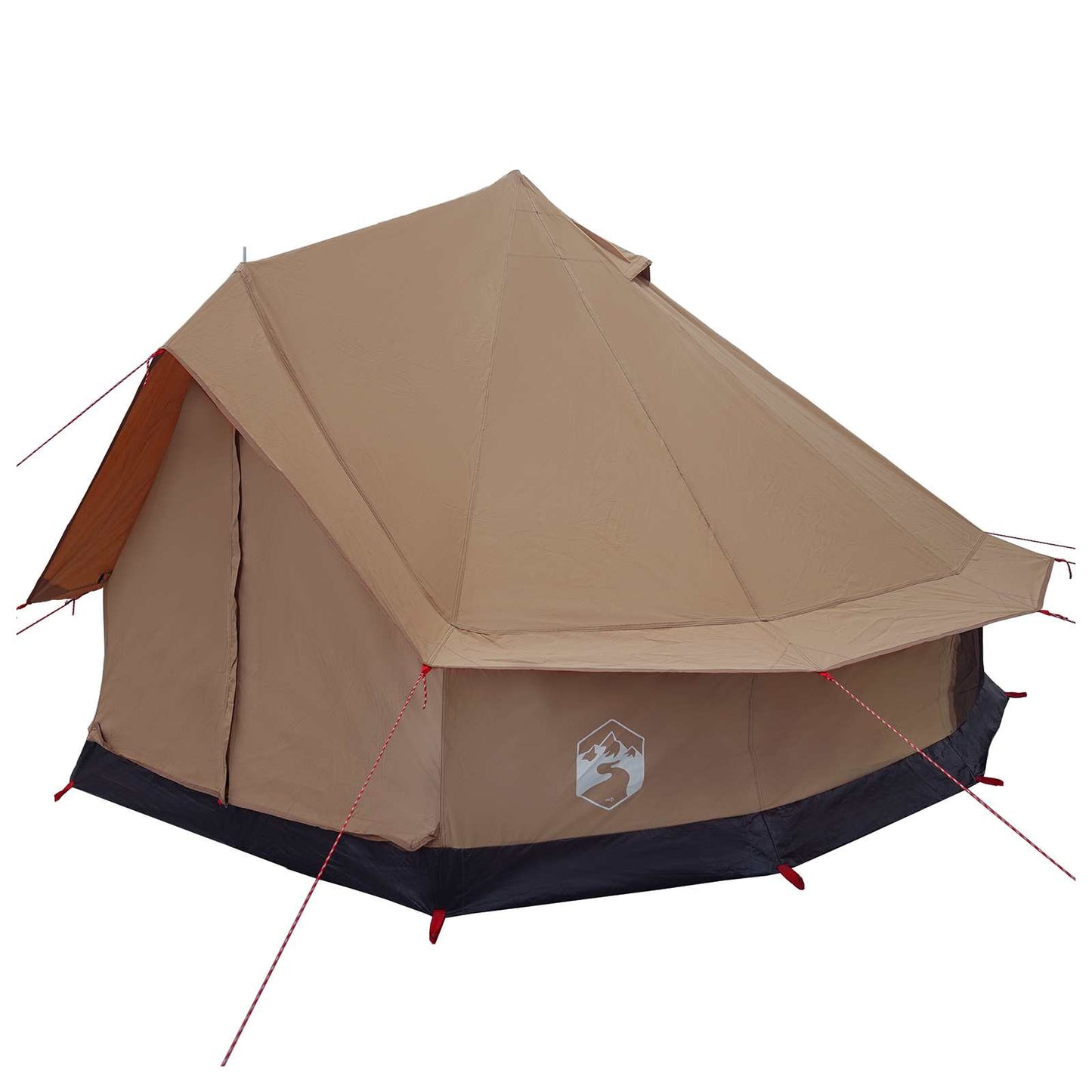 vidaXL Family Tent Brown 8-Person Polycotton 3