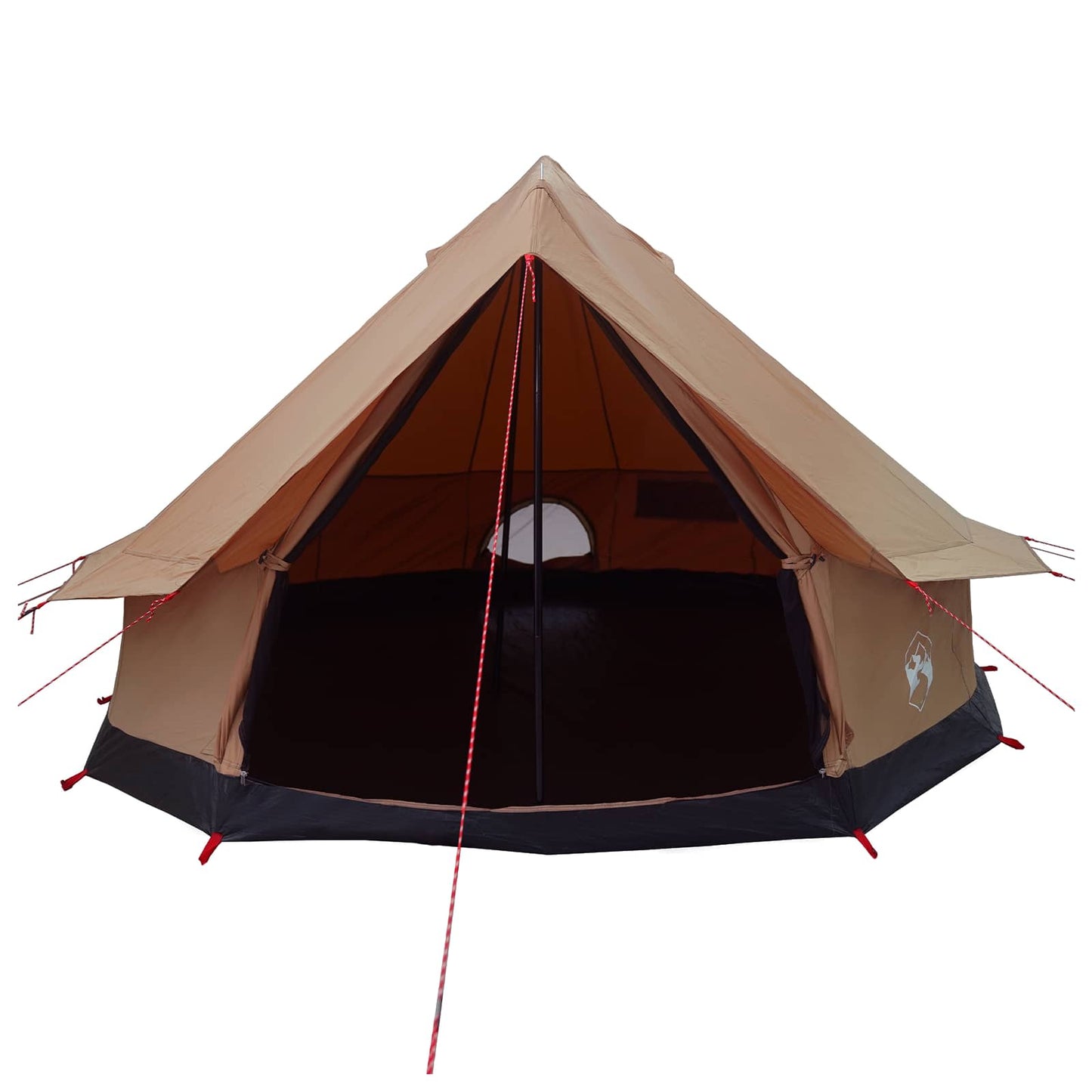 vidaXL Family Tent Brown 8-Person Polycotton 4
