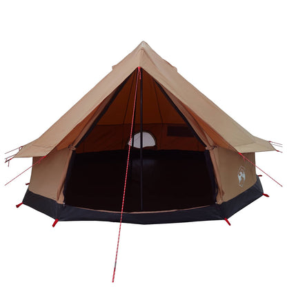vidaXL Family Tent Brown 8-Person Polycotton 4