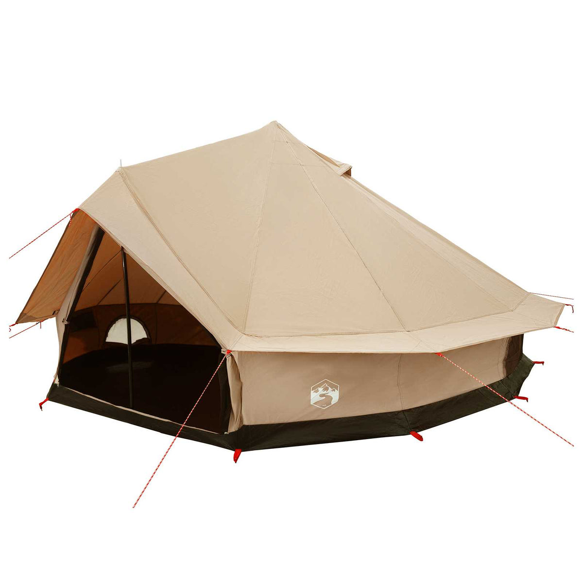 vidaXL Family Tent 10-Person Cream Polycotton 2