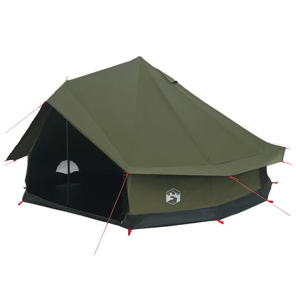 vidaXL Family Tent 10-Person Army Green Polycotton 2