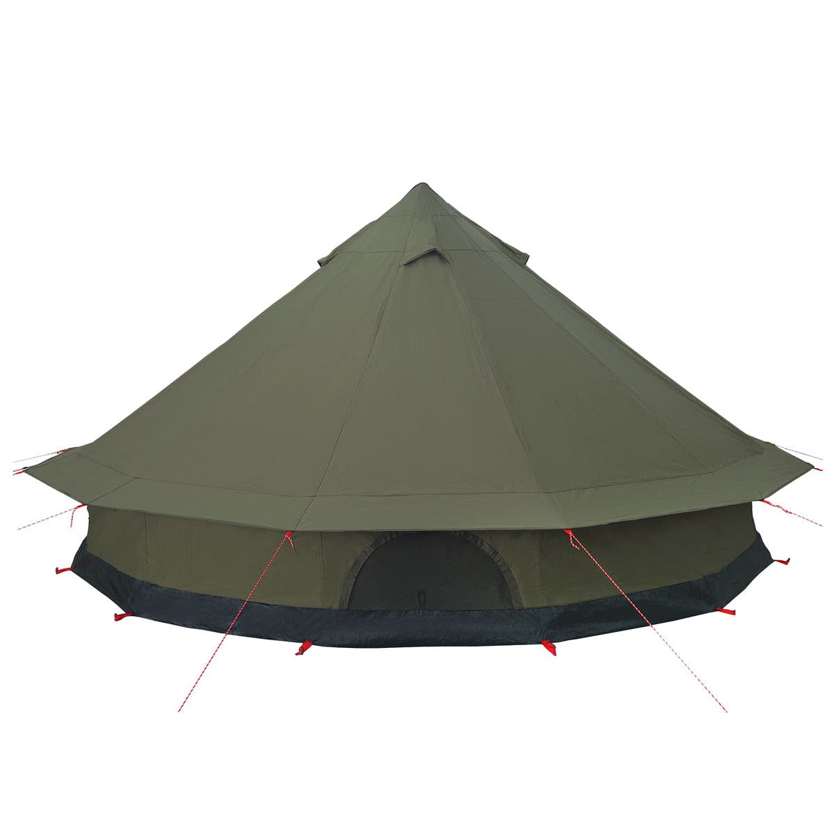 vidaXL Family Tent 10-Person Army Green Polycotton 6