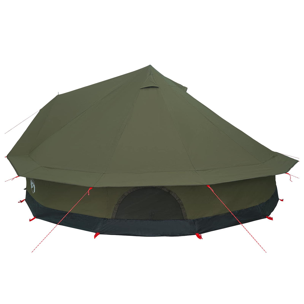 vidaXL Family Tent 10-Person Army Green Polycotton 5