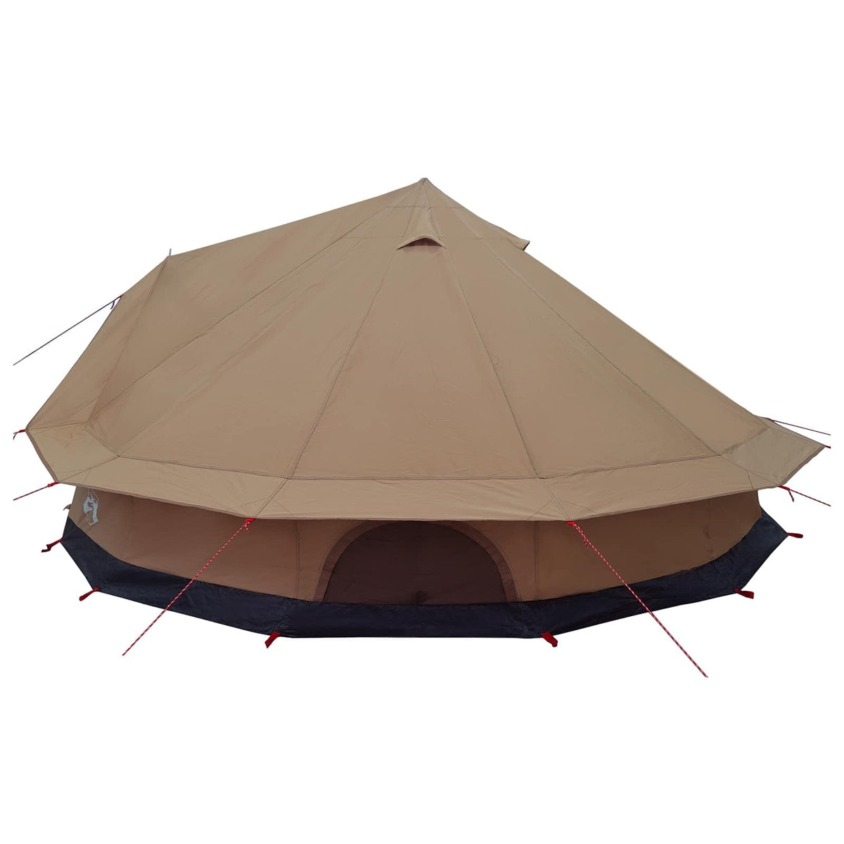 vidaXL Family Tent 10-Person Brown Polycotton 5