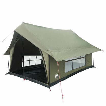 vidaXL Cabin Tent Army Green 340 x 246 x 210 cm Polycotton 2