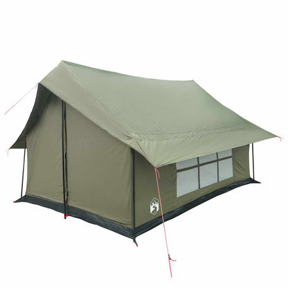 vidaXL Cabin Tent Army Green 340 x 246 x 210 cm Polycotton 3