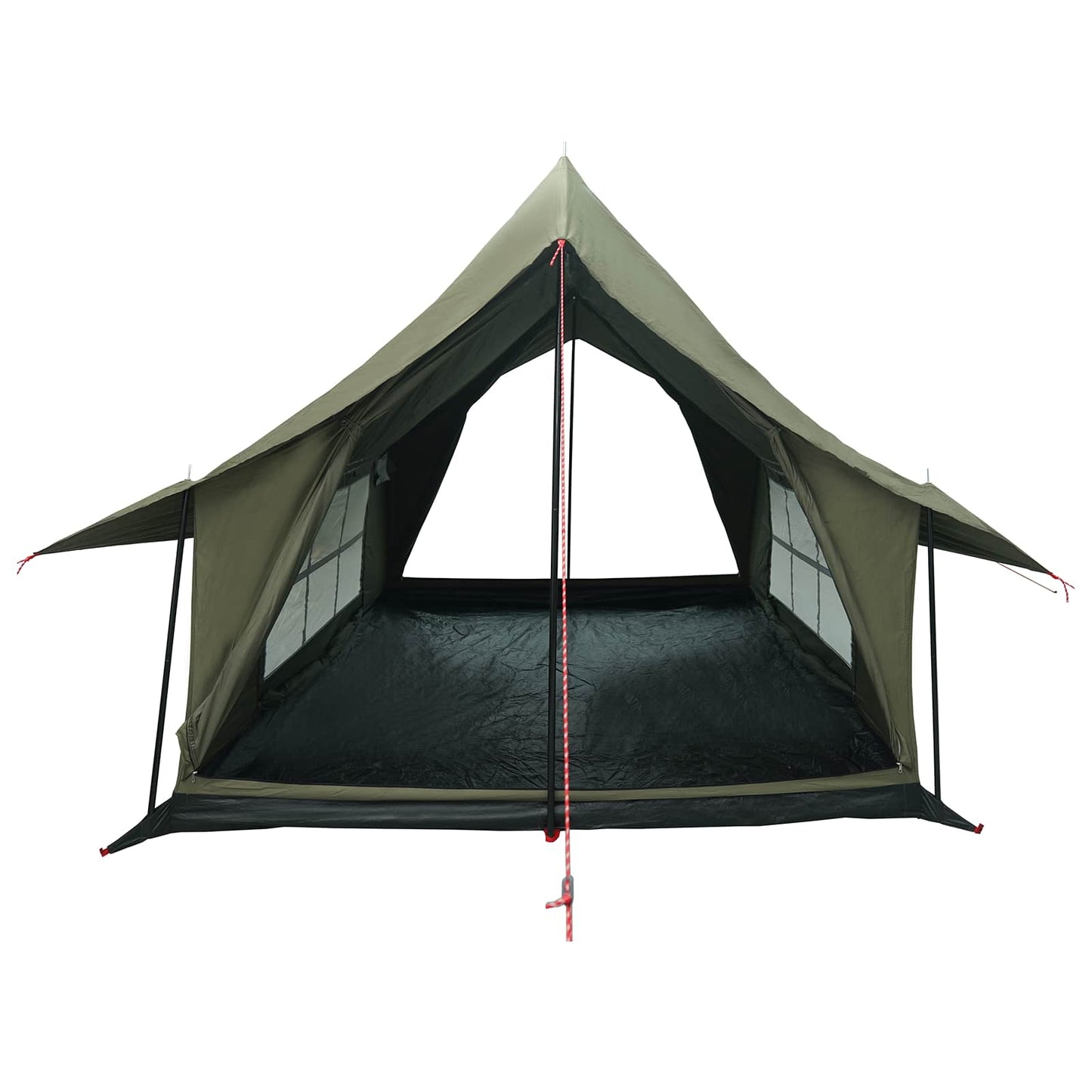 vidaXL Cabin Tent Army Green 340 x 246 x 210 cm Polycotton 4
