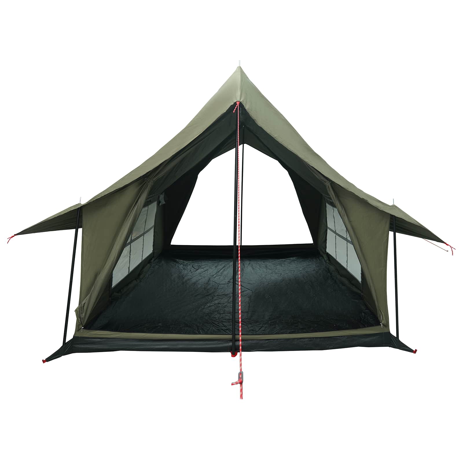 vidaXL Cabin Tent Army Green 340 x 246 x 210 cm Polycotton 4