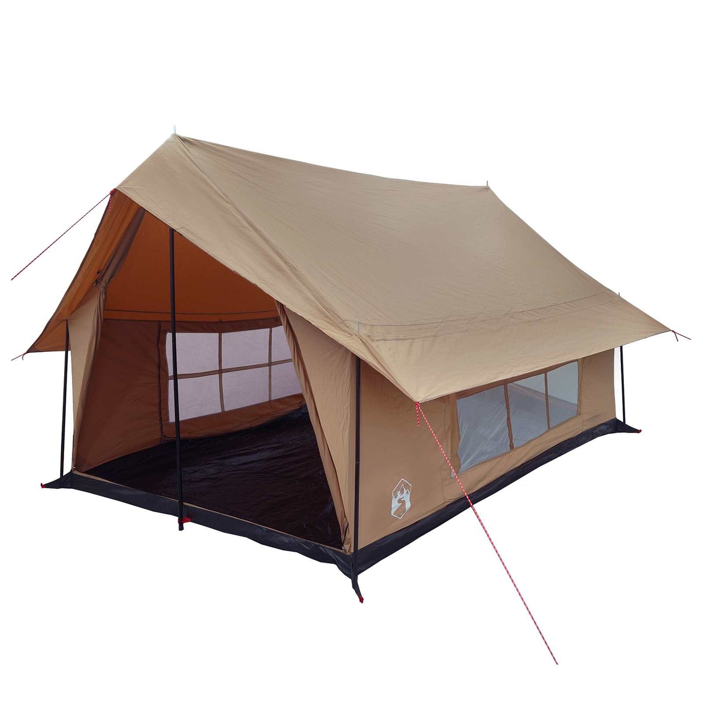 vidaXL Cabin Tent Brown 340 x 246 x 210 cm Polycotton 2