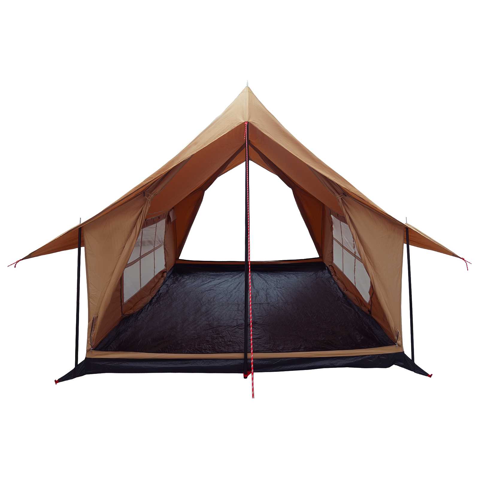 vidaXL Cabin Tent Brown 340 x 246 x 210 cm Polycotton 4