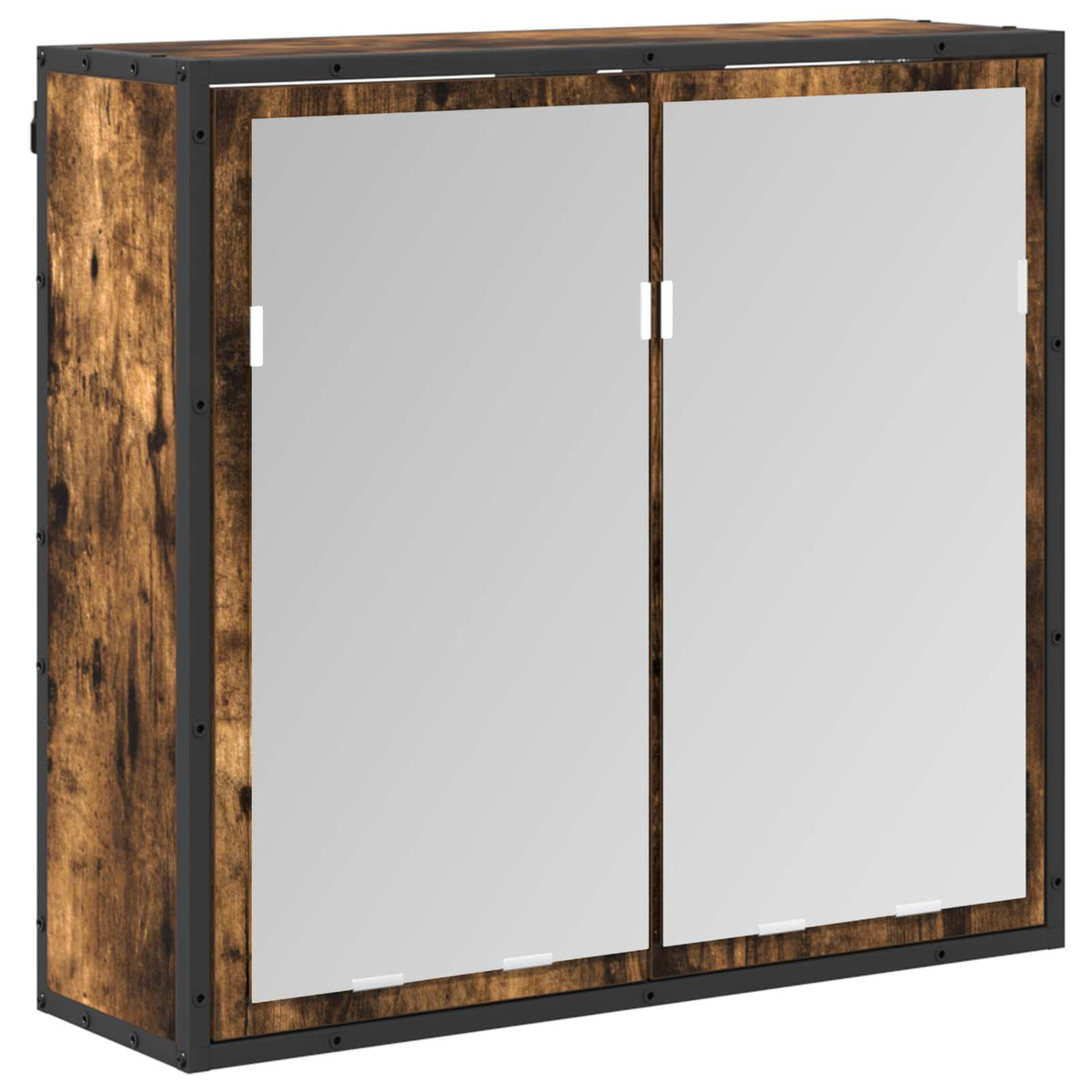 vidaXL Bathroom Furniture Set 4 pcs Smoked Oak Engineered Wood 6