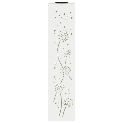 Solar LED Pathway Light 2 pcs Warm White 18 x 18 x 80 cm Dandelion Pattern White
