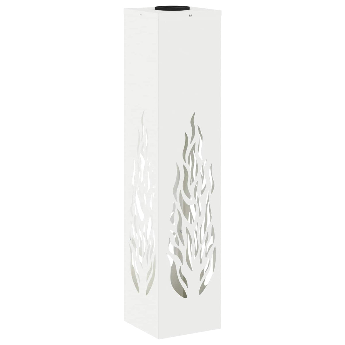 Solar LED Pathway Light 2 pcs Warm White 18 x 18 x 80 cm Flame Pattern White