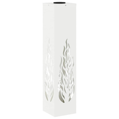 Solar LED Pathway Light 2 pcs Warm White 18 x 18 x 80 cm Flame Pattern White
