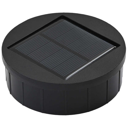 Solar LED Pathway Light 2 pcs Warm White 18 x 18 x 80 cm Flame Pattern White