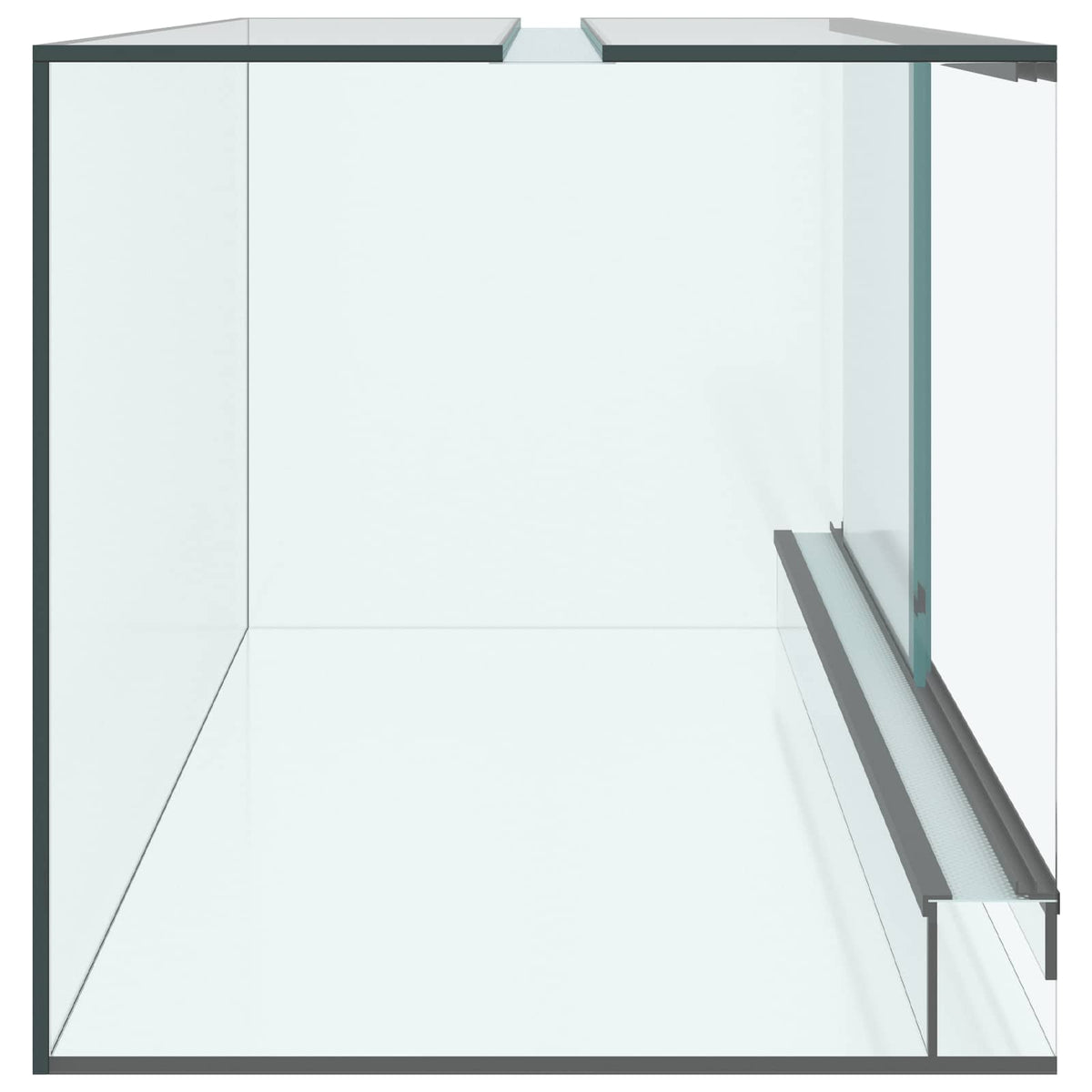vidaXL Terrarium with Storage Transparent 80 x 40 x 40 cm Glass 6