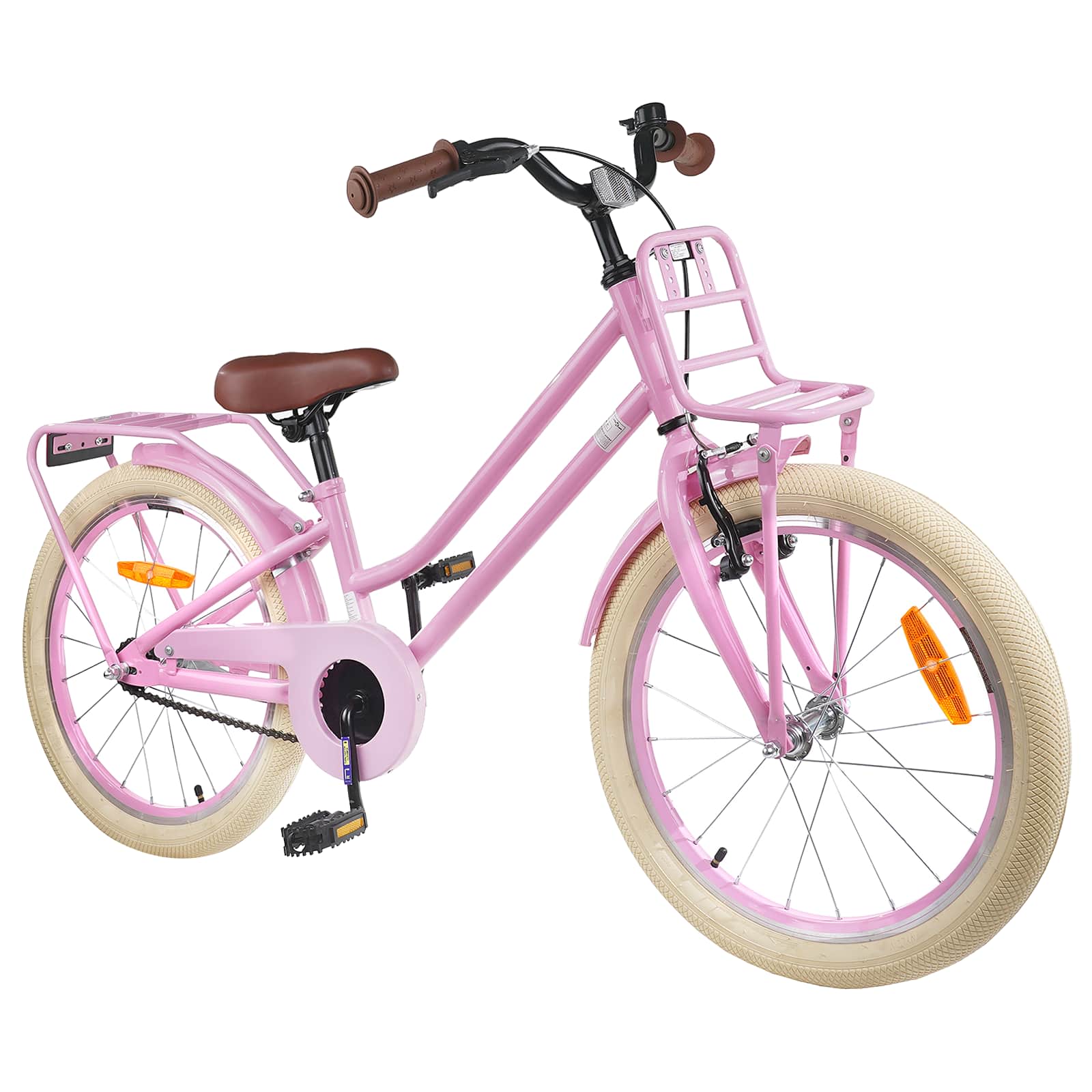 vidaXL Kids Bike 18 Inches for 5-7 Years Old Light Pink 2