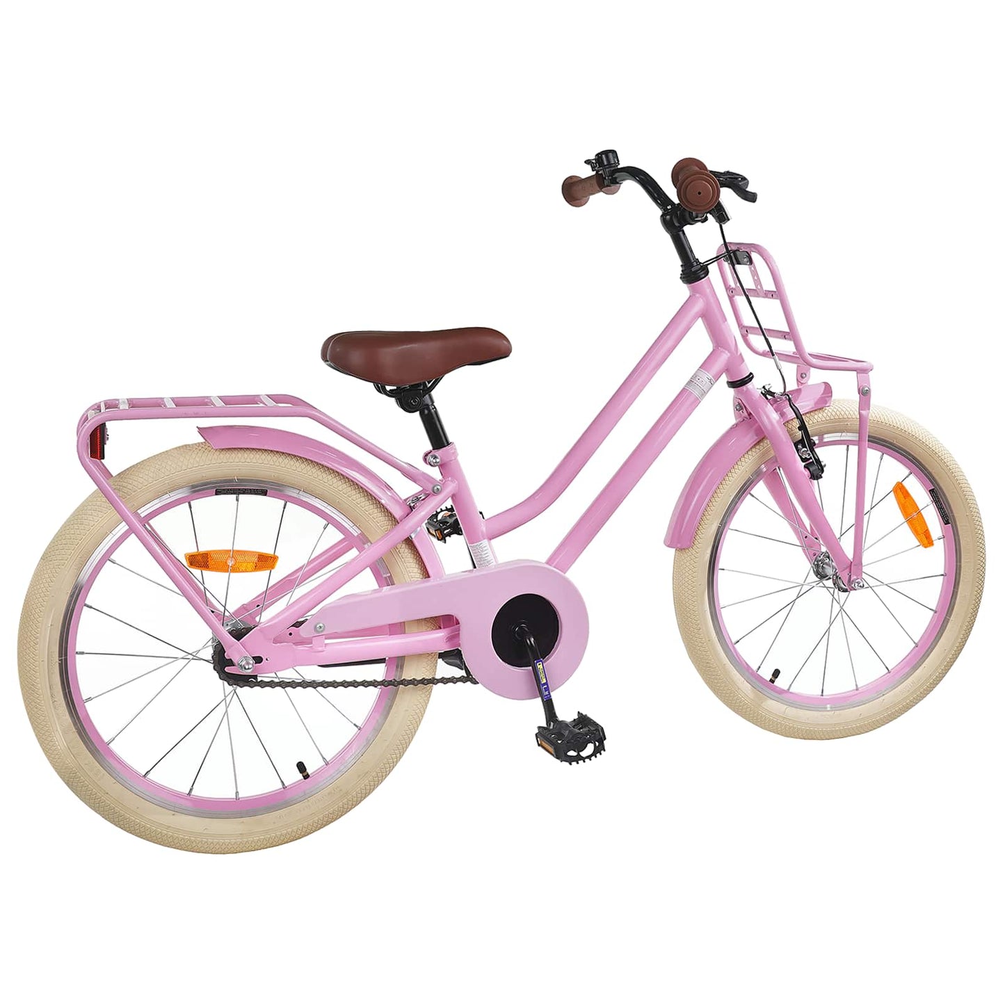 vidaXL Kids Bike 18 Inches for 5-7 Years Old Light Pink 3