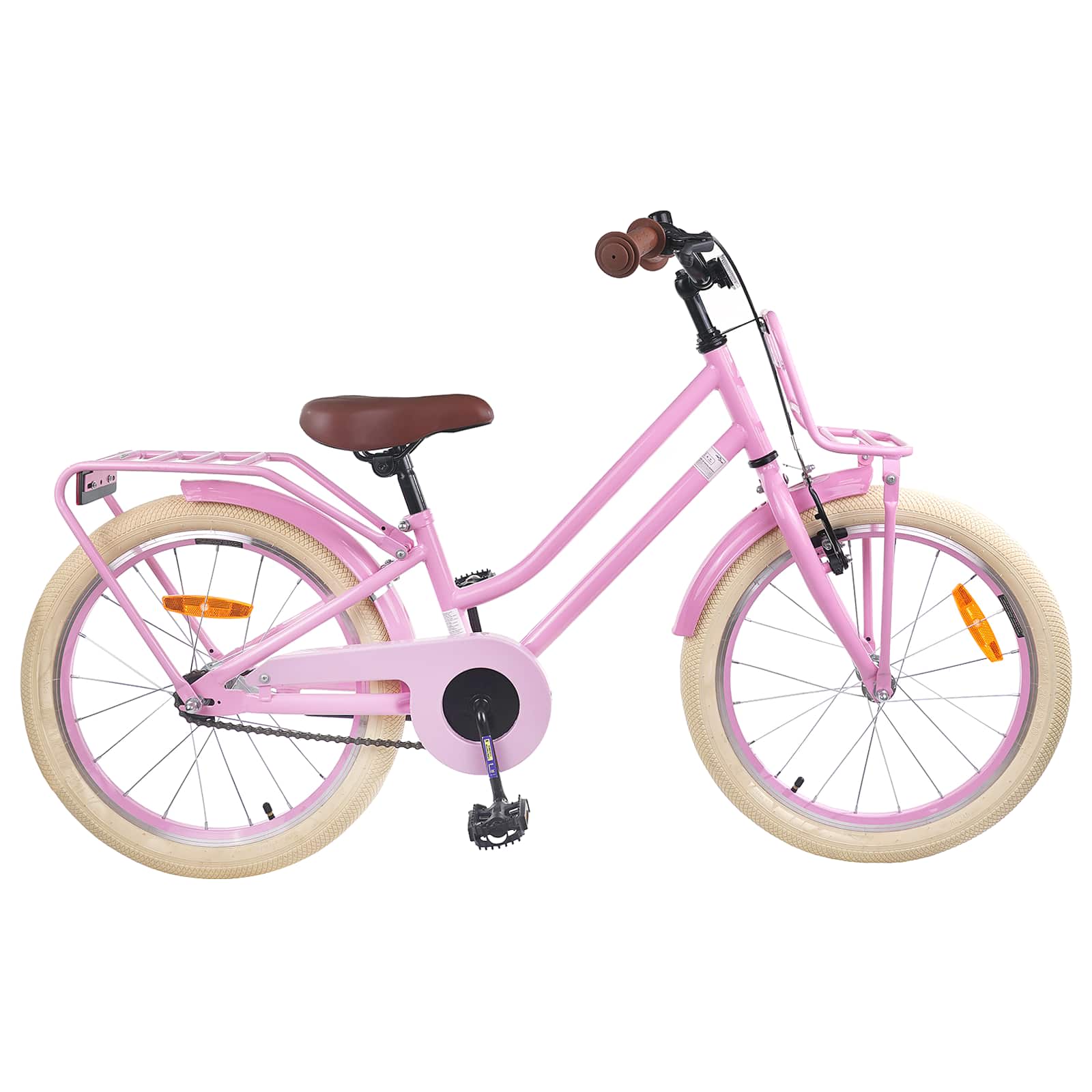 vidaXL Kids Bike 18 Inches for 5-7 Years Old Light Pink 1