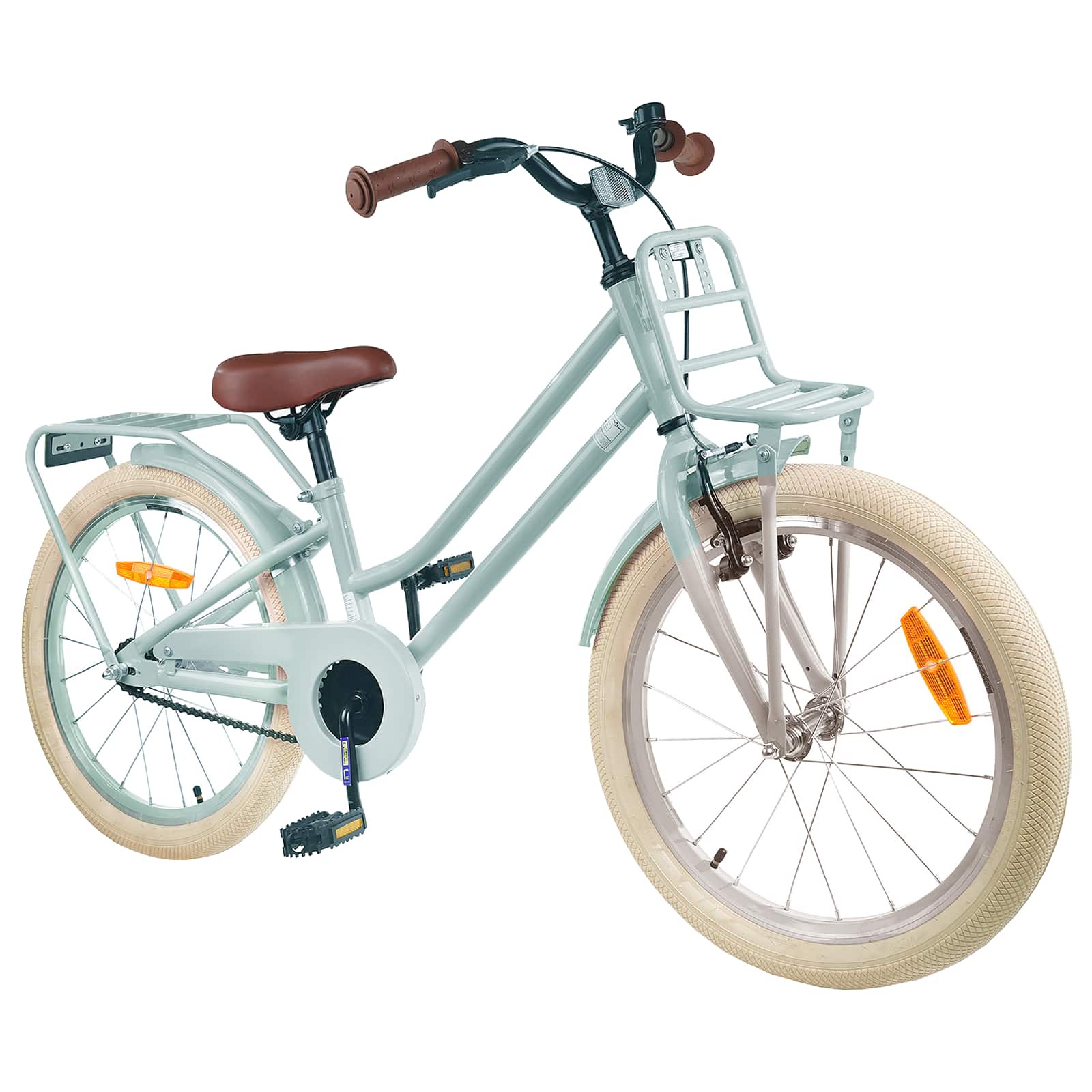 vidaXL Kids Bike 18 Inches for 5-7 Years Old Light Green 2
