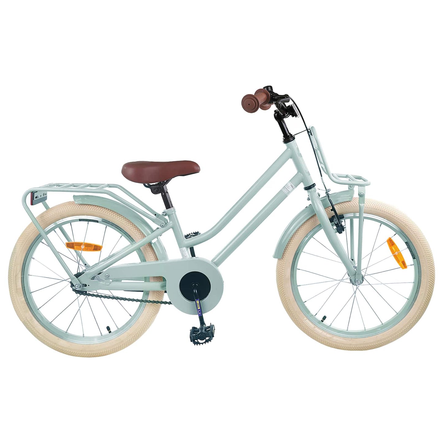 vidaXL Kids Bike 18 Inches for 5-7 Years Old Light Green 1