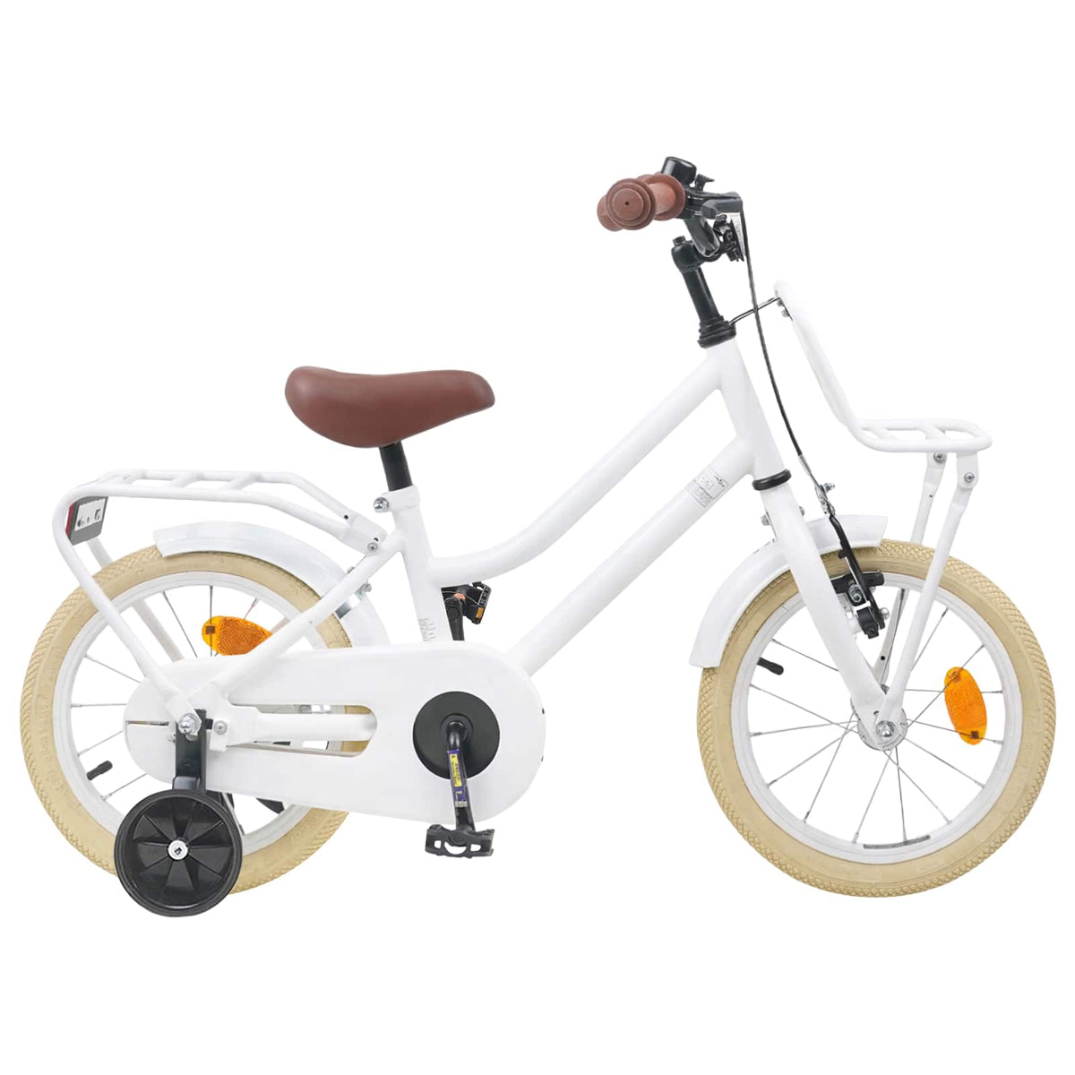 Kids Bike for 2-4 Years Old White 14 inches
