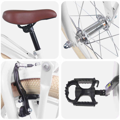 Kids Bike for 2-4 Years Old White 20 inches