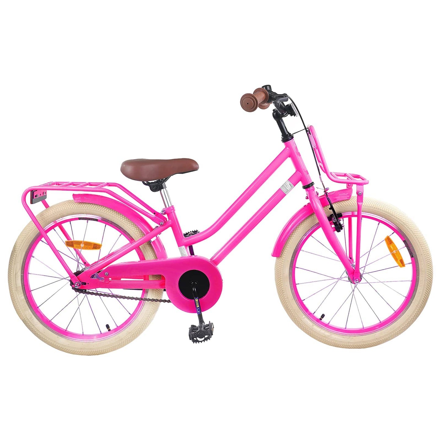vidaXL Kids Bike 20 Inches for 6-11 Years Old Dark Pink 1