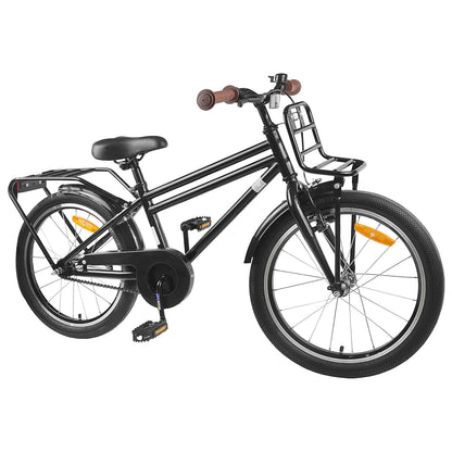 vidaXL Kids Bike 22 Inches for 7-12 Years Old Black 2