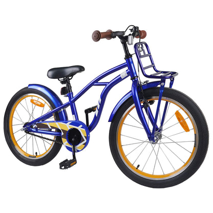 vidaXL Kids Bike 22 Inches for 7-12 Years Old Dark Blue 2