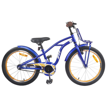 vidaXL Kids Bike 22 Inches for 7-12 Years Old Dark Blue 1