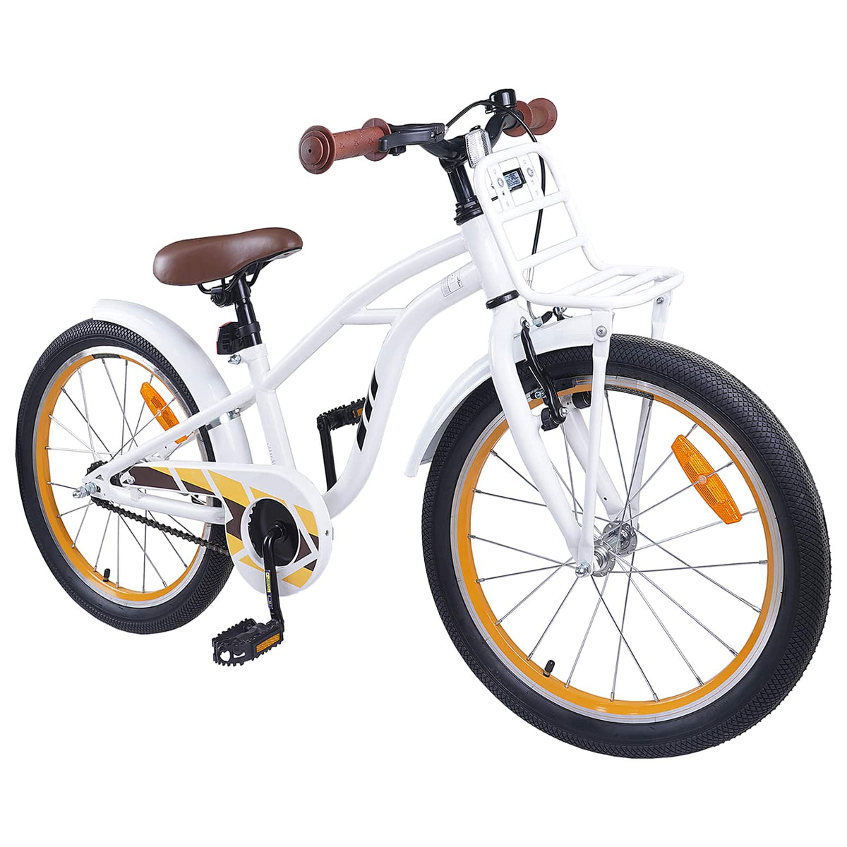 vidaXL Kids Bike 22 Inches for 7-12 Years Old White 2