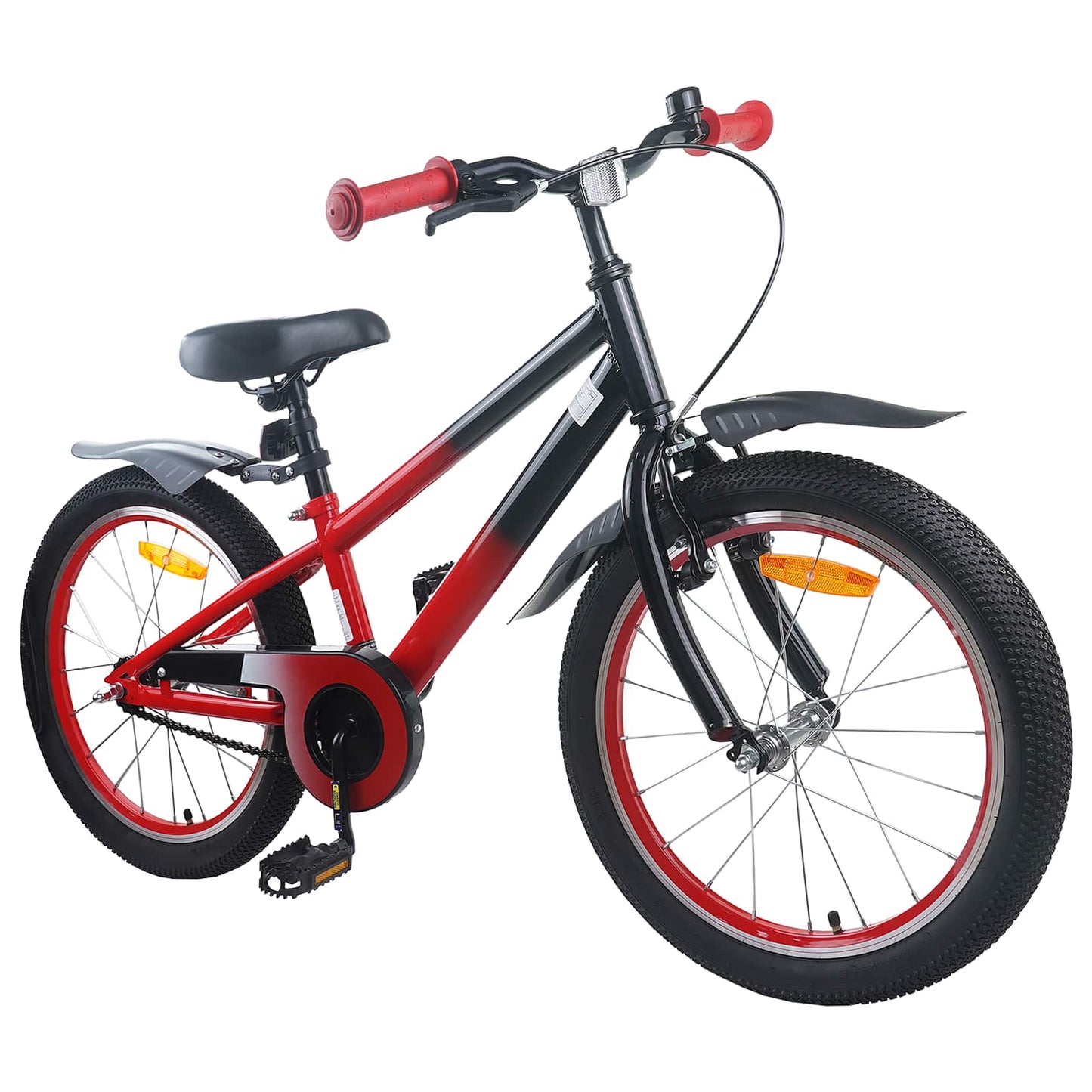 vidaXL Kids Bike 22 Inches for 7-12 Years Old Red and Black 2