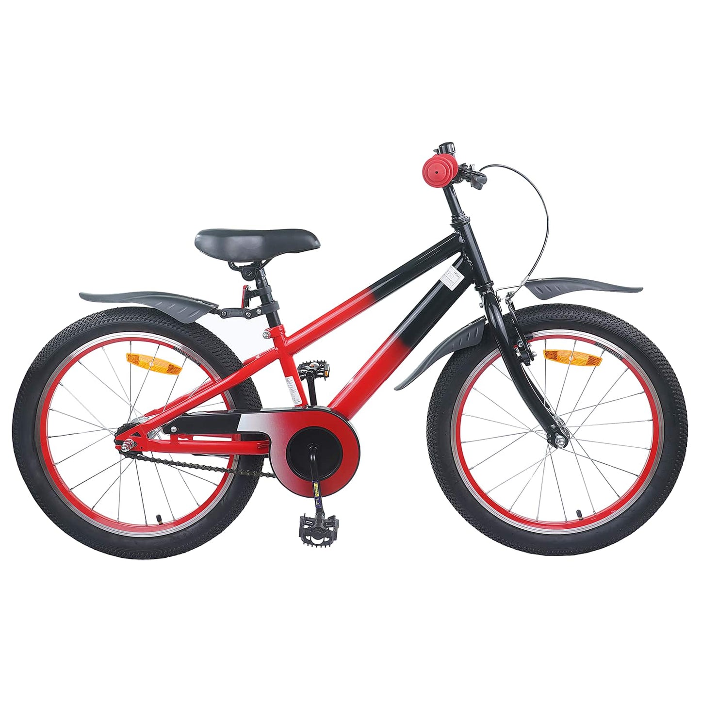 vidaXL Kids Bike 22 Inches for 7-12 Years Old Red and Black 1