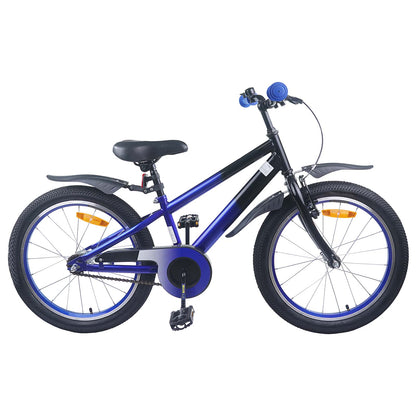 vidaXL Kids Bike 20 Inches for 6-11 Years Old Blue Black 1