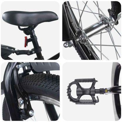 vidaXL Kids Bike 20 Inches for 6-11 Years Old Black 4