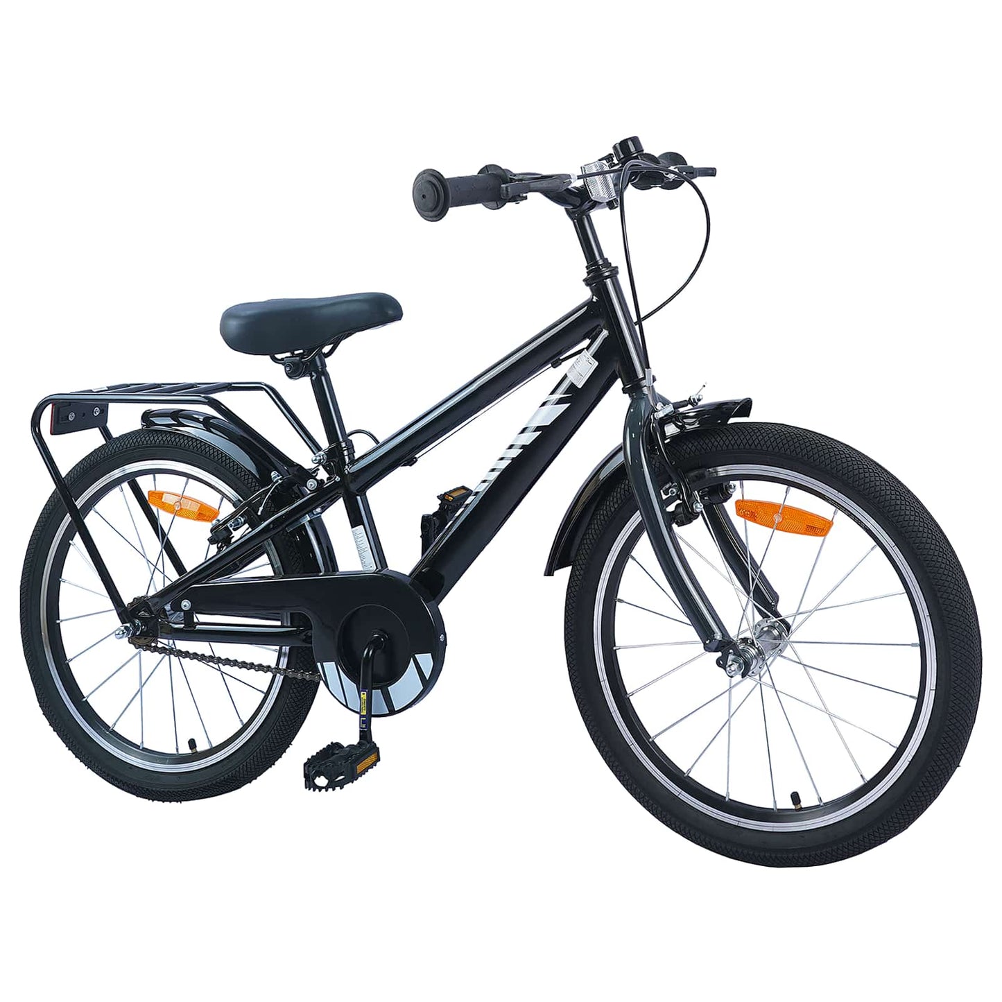 vidaXL Kids Bike 20 Inches for 6-11 Years Old Black 2