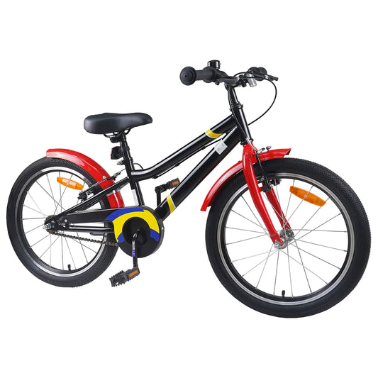 vidaXL Kids Bike 24 Inches for 8-12 Years Old Black Red 2