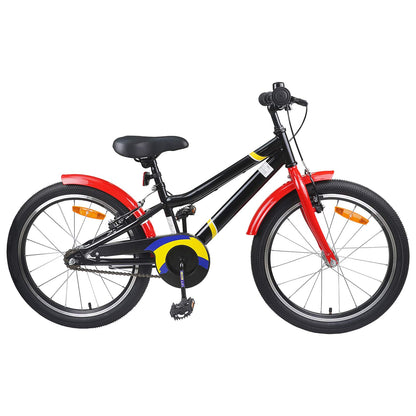 vidaXL Kids Bike 24 Inches for 8-12 Years Old Black Red 1