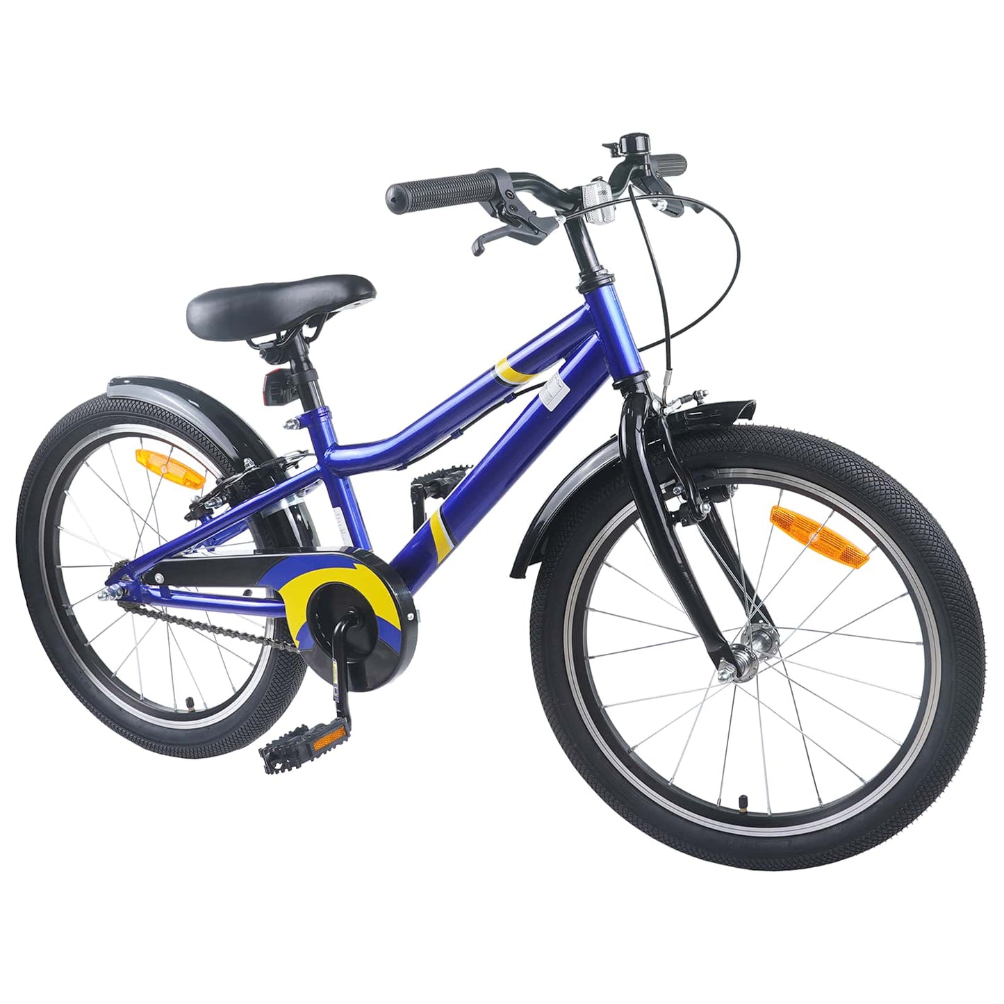 vidaXL Kids Bike 24 Inches for 8-12 Years Old Blue Black 2