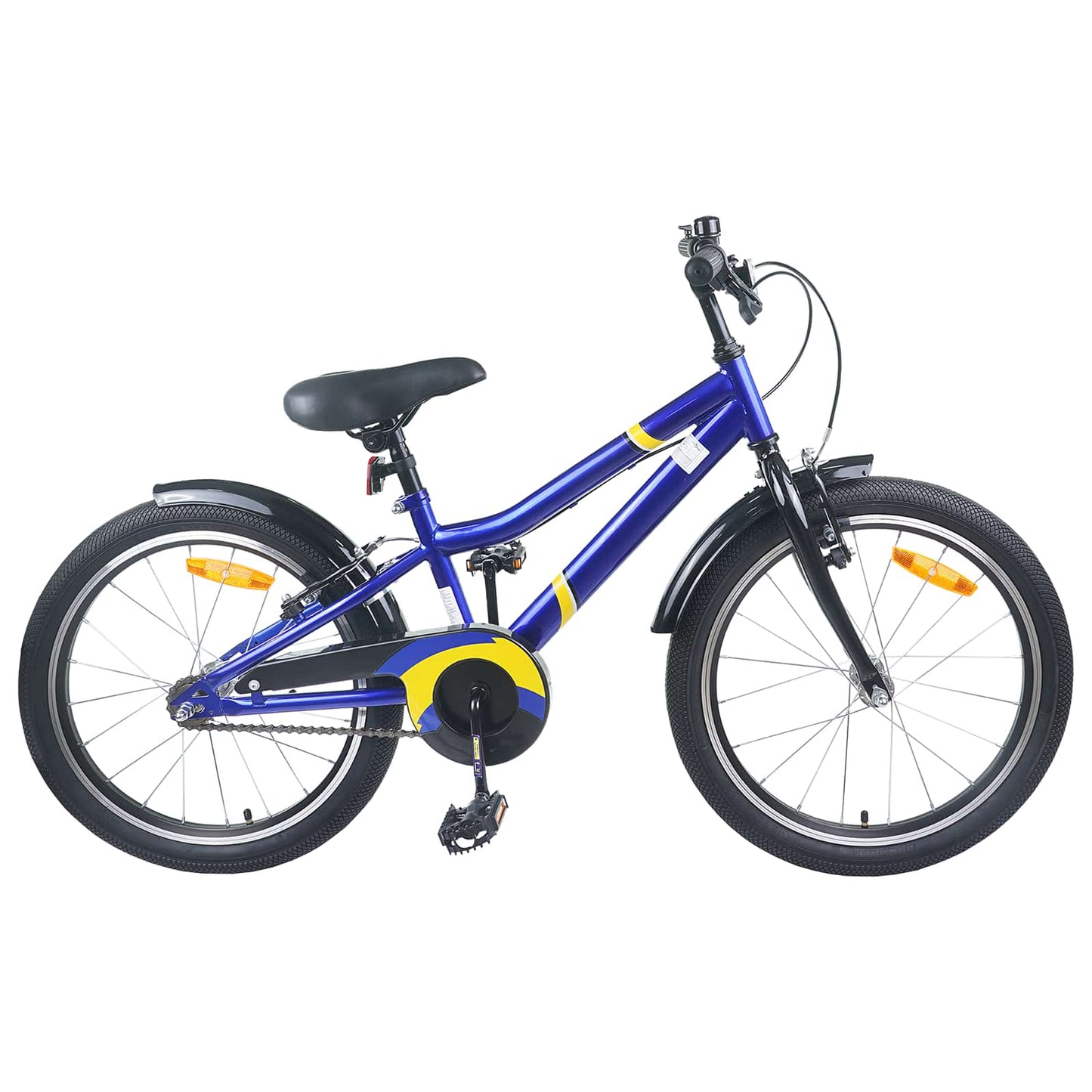 vidaXL Kids Bike 24 Inches for 8-12 Years Old Blue Black 1