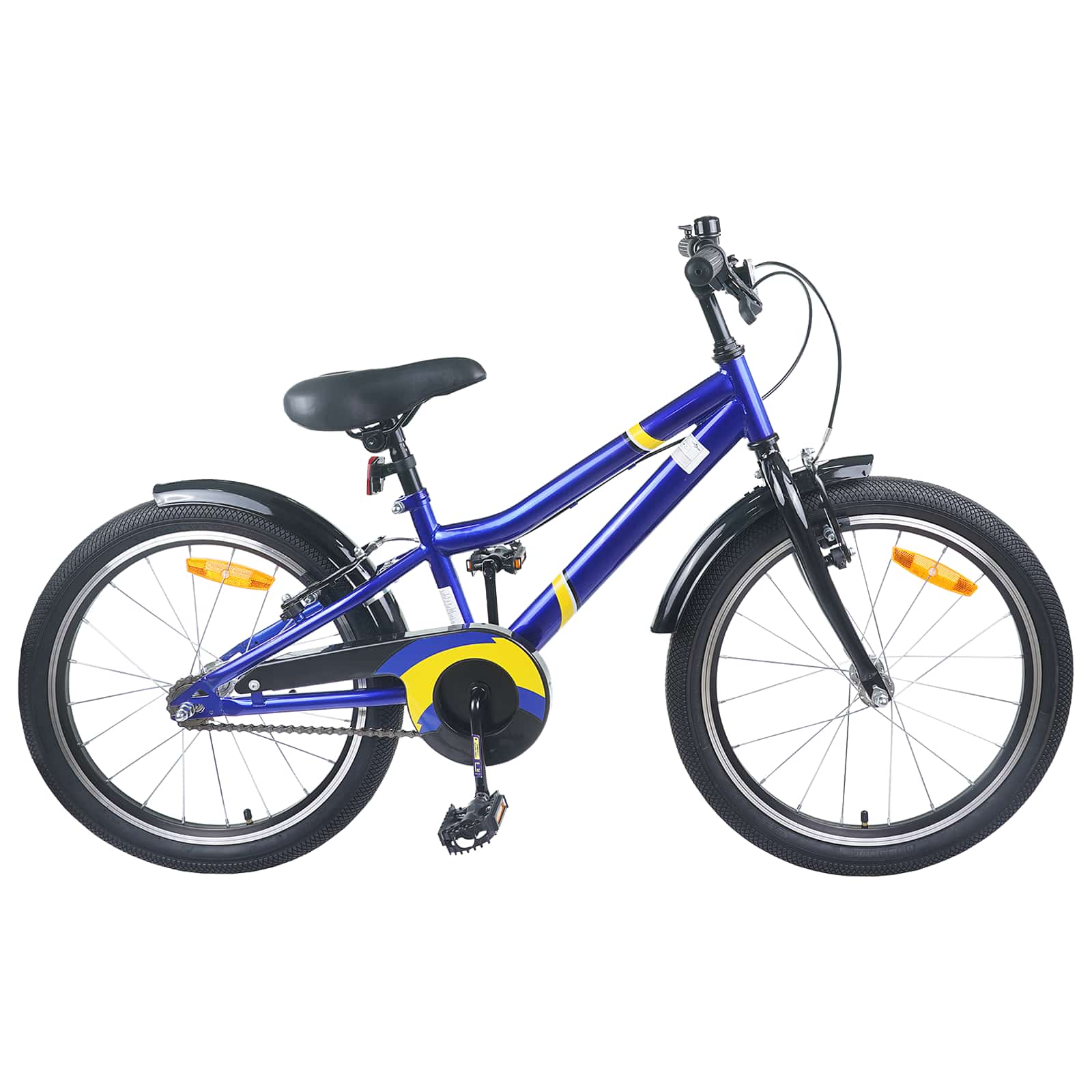 vidaXL Kids Bike 24 Inches for 8-12 Years Old Blue Black 1