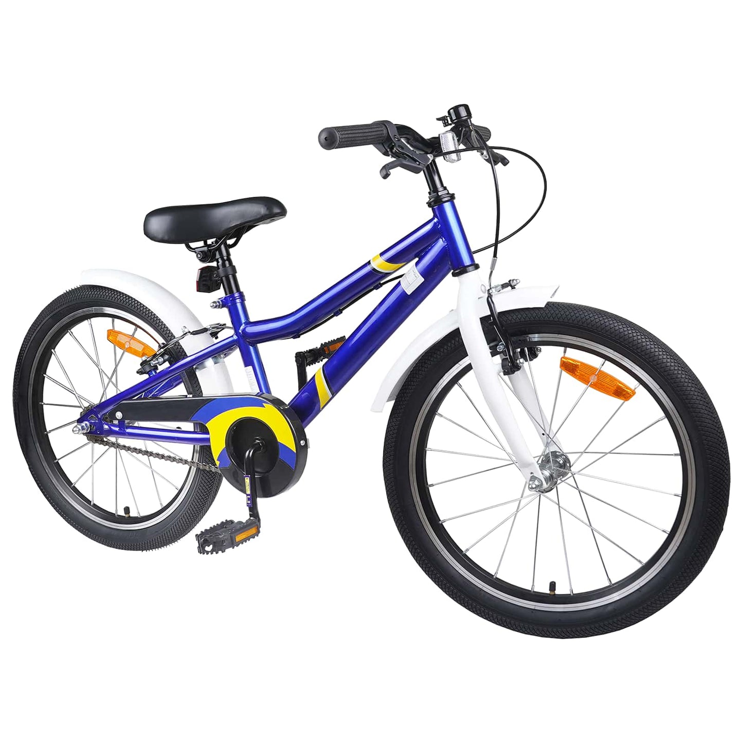 vidaXL Kids Bike 24 Inches for 8-12 Years Old Blue White 2